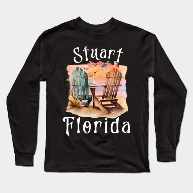 Stuart Florida Long Sleeve T-Shirt by Energized Designs